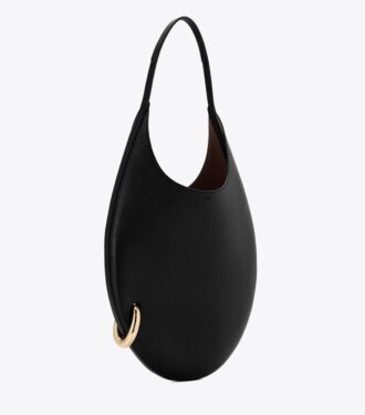 Pierced Pebbled Handbag