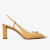 Pierced Peep-Toe Slingback