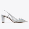 Pierced Peep-Toe Slingback