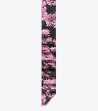 Pixel Flower Ribbon Tie