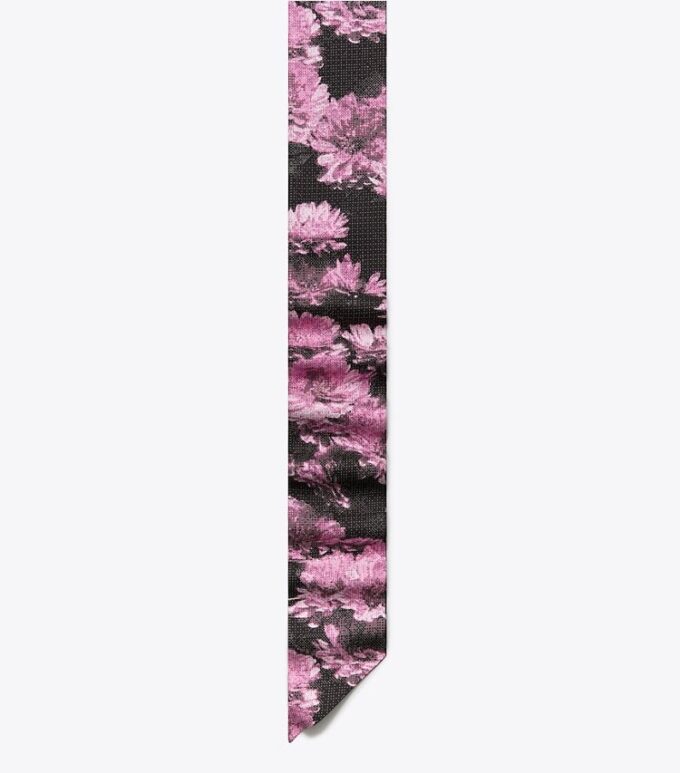 Pixel Flower Ribbon Tie