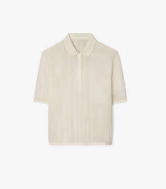 Poplin Zip Polo