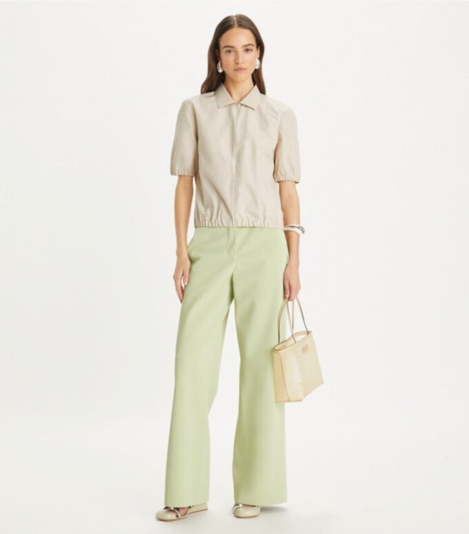 Poplin Zip Polo Poplin Zip Polo