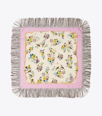 Porslinsblommig silkescarf