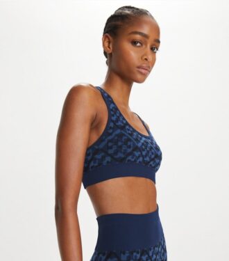 Prismatic T Monogram Jacquard Seamless Bra