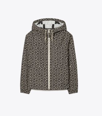 Prismatisk T Monogram-anorak med huva