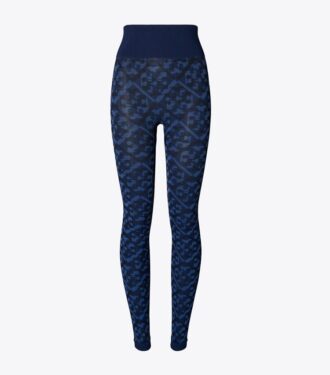 Prismatisk T Monogram Jacquard sömlös leggings
