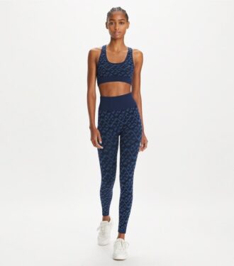Prismatisk T Monogram Jacquard sömlös leggings