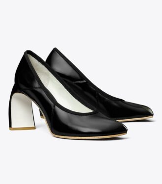 Pumps med öppen tå