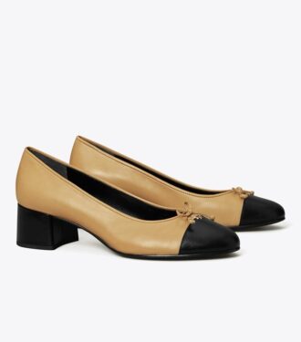 Pumps med tåhätta