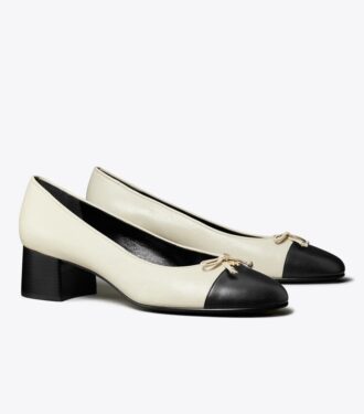 Pumps med tåhätta