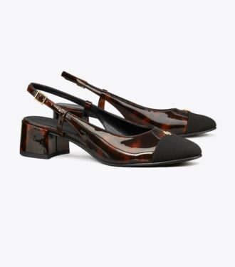 Pumps med tåhätta och slingback
