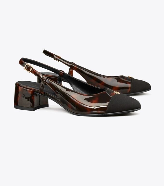Pumps med tåhätta och slingback Pumps med tåhätta och slingback