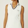 Racquet Ribbed-Knit Sleeveless Polo Racquet Ribbed-Knit Sleeveless Polo