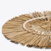 Raffia-placemat, set om 4