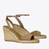 Raffia-sandaler med kilklack Raffia-sandaler med kilklack