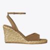 Raffia-sandaler med kilklack Raffia-sandaler med kilklack