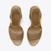 Raffia-sandaler med kilklack Raffia-sandaler med kilklack