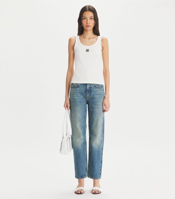 Raka jeans med vida ben Raka jeans med vida ben