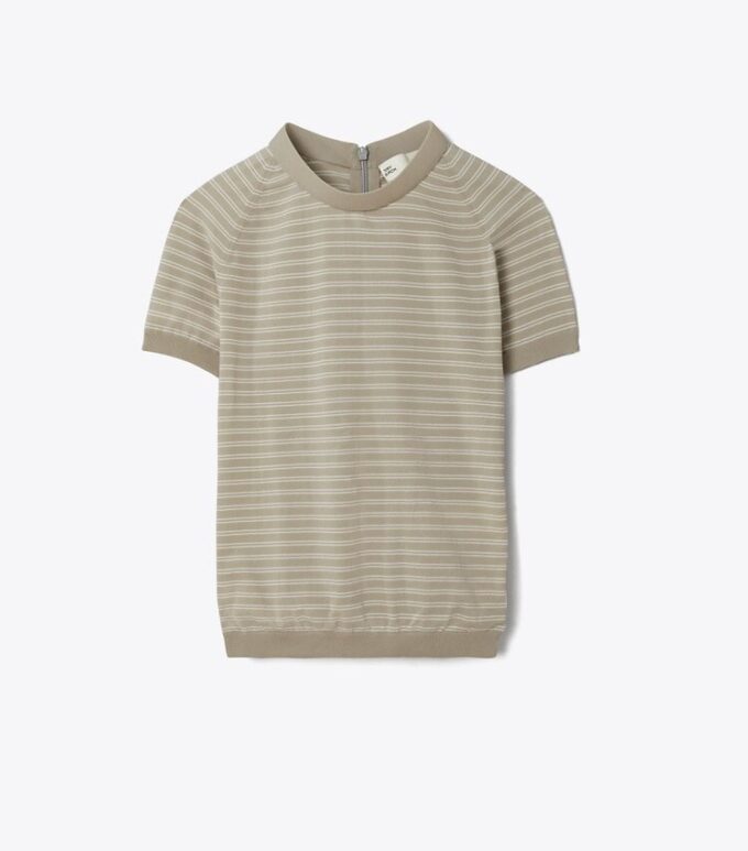 Randig nylon-mockneck Randig nylon-mockneck