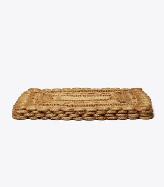 Rektangulär jute-placemat, set om 4 Rektangulär jute-placemat, set om 4