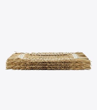 Rektangulär placemat i raffia, 4-pack