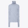 Ribbad stickad turtleneck