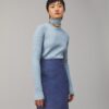Ribbad stickad turtleneck