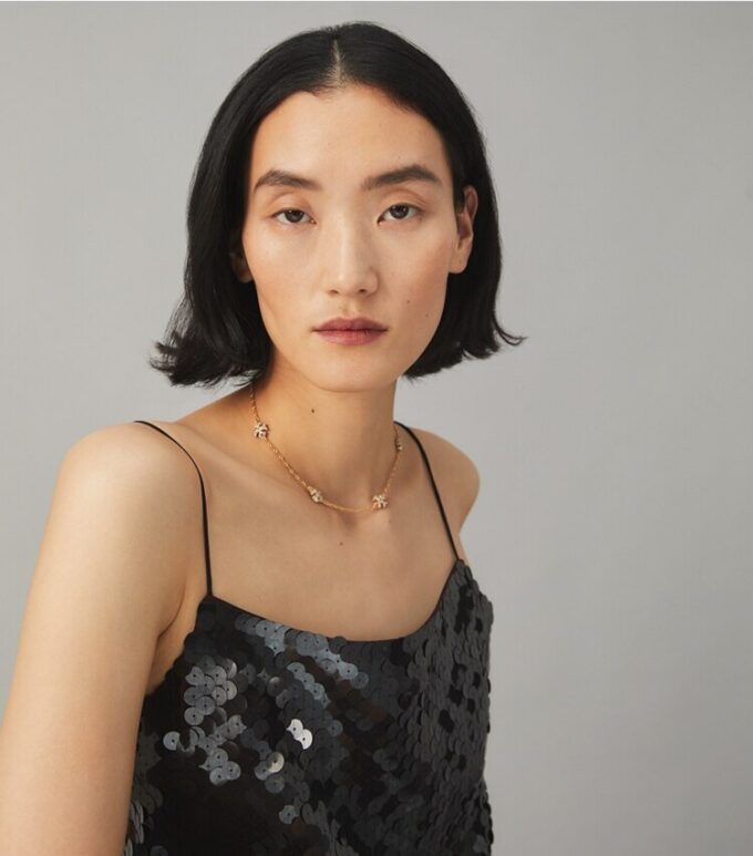 Roxanne Chain Pavé Delicate Halsband Roxanne Chain Pavé Delicate Halsband