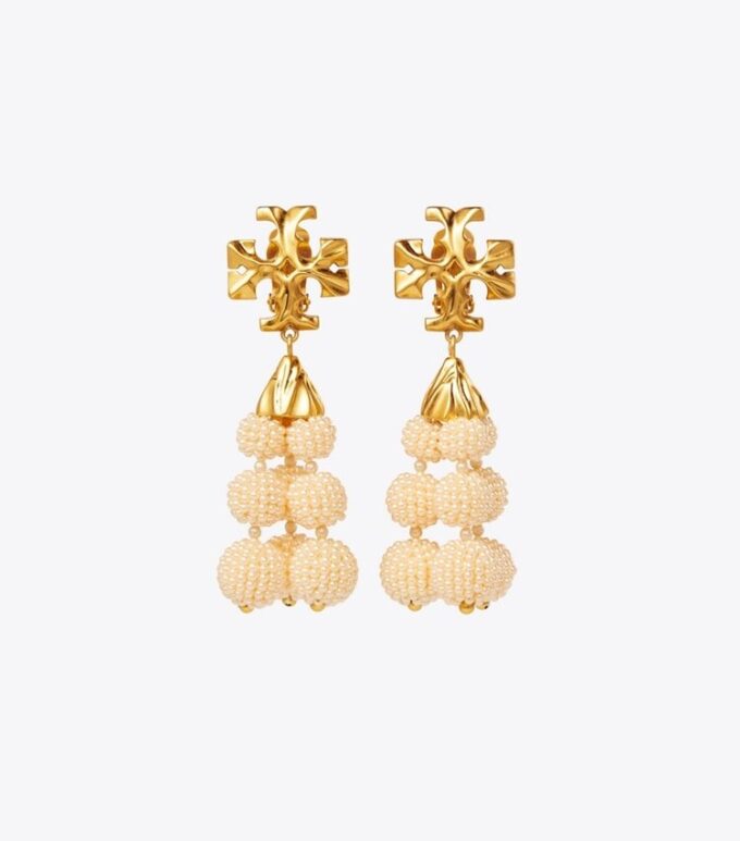 Roxanne örhängen med pärlor och tofsar