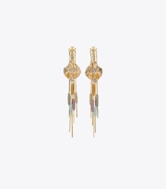 Runway Embellished Front-Back Earrings