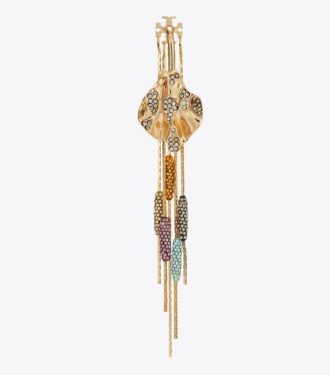 Runway Embellished Front-Back Earrings