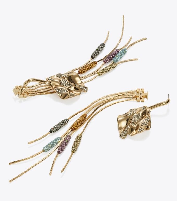 Runway Embellished Front-Back Earrings Runway Embellished Front-Back Earrings