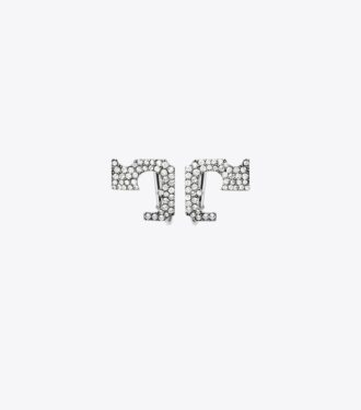 Runway Pavé Serif T Clip-On Örhängen