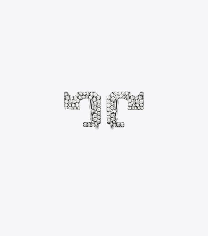 Runway Pavé Serif T Clip-On Örhängen Runway Pavé Serif T Clip-On Örhängen