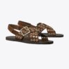 Sandaler med korsade remmar