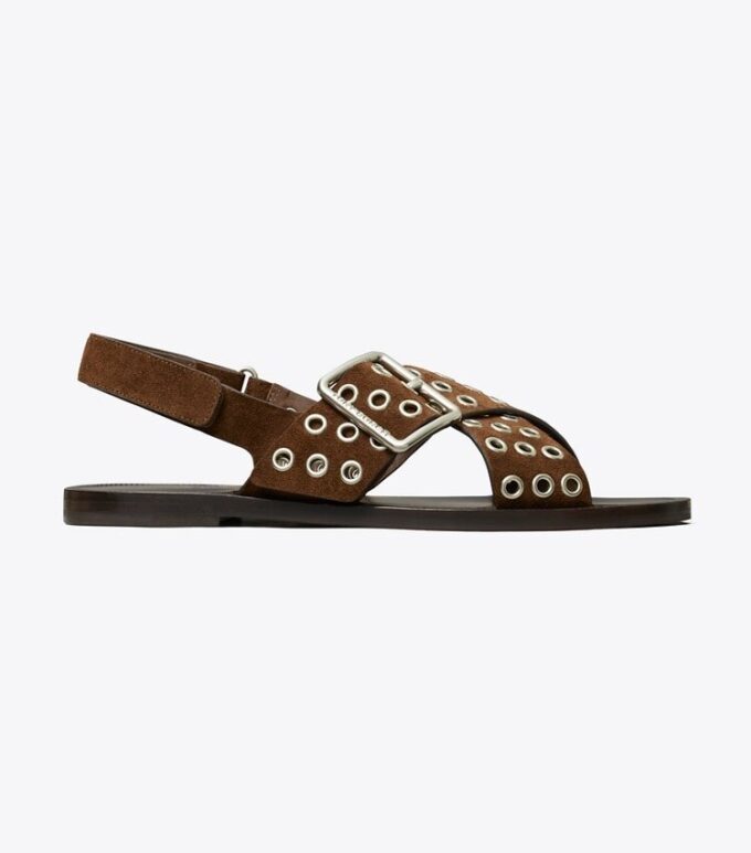 Sandaler med korsade remmar