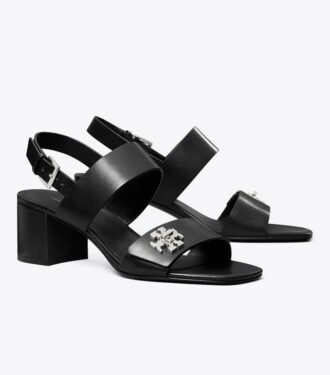 Sandaler med vridlås och klack