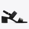 Sandaler med vridlås och klack Sandaler med vridlås och klack
