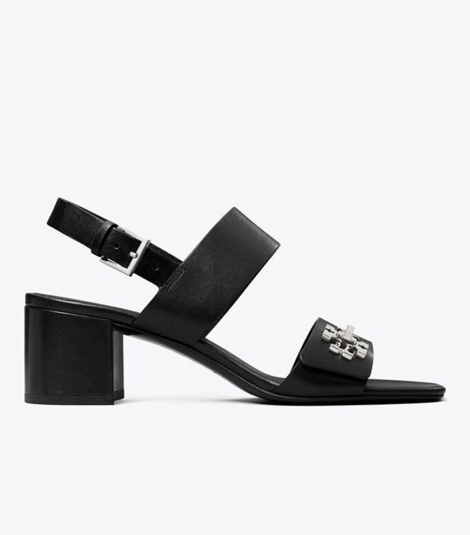 Sandaler med vridlås och klack Sandaler med vridlås och klack