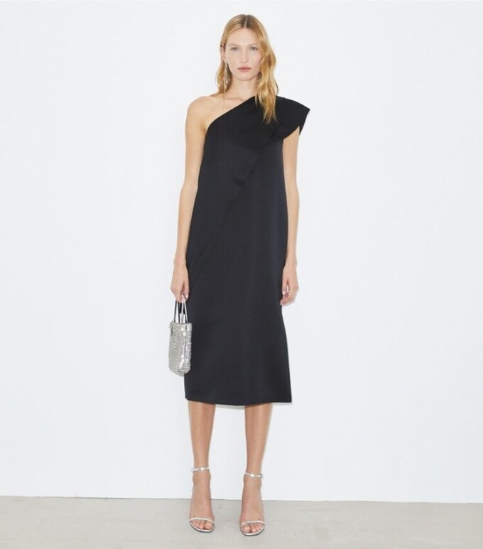 Satin Cape Dress Satin Cape Dress