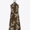 Satin Halter Dress