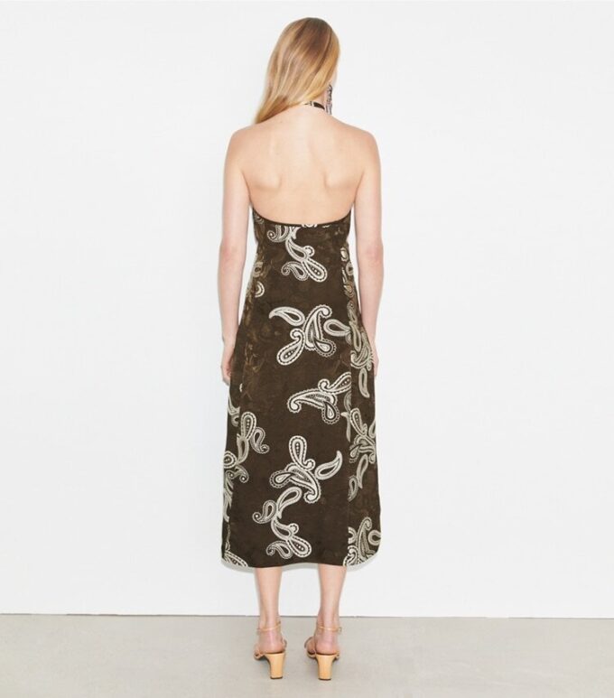 Satin Halter Dress