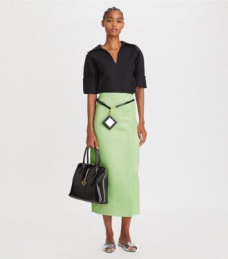 Satin Wrap Skirt