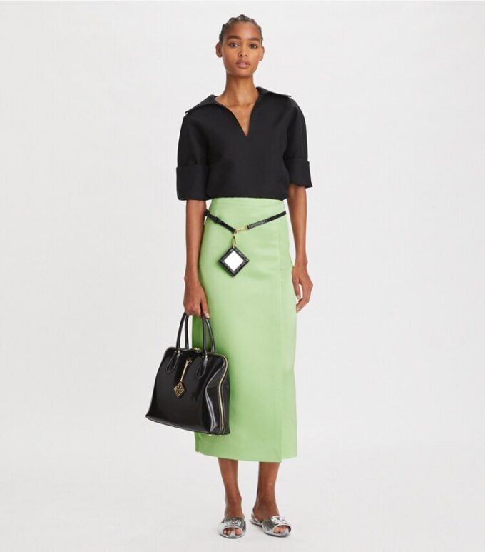 Satin Wrap Skirt