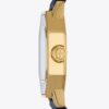 Sawyer Octagonal Watch, marinblått läder/guldfärgat rostfritt stål, 28 x 32 mm Sawyer Octagonal Watch, marinblått läder/guldfärgat rostfritt stål, 28 x 32 mm