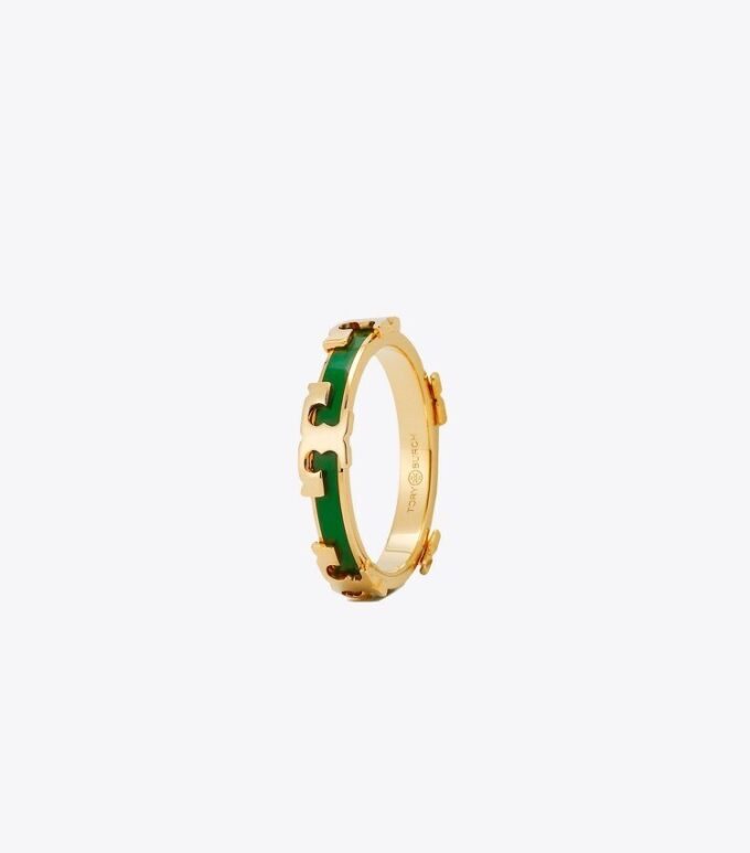 Serif-T emaljerad stapelbar ring