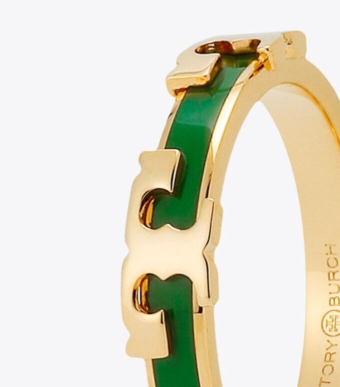 Serif-T emaljerad stapelbar ring