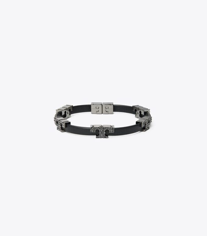 Serif-T enkelvarvigt pavéarmband Serif-T enkelvarvigt pavéarmband
