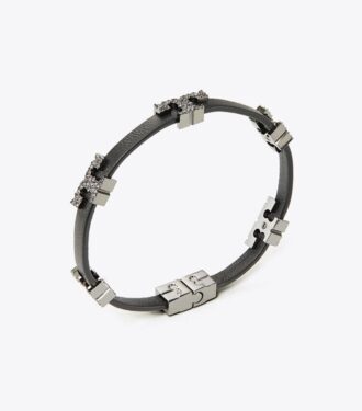 Serif-T enkelvarvigt pavéarmband